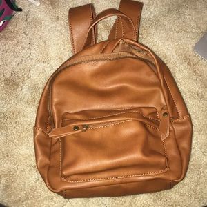 brown mini backpack